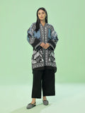 Oaks - Lawn Printed Unstitch Suit For Women - Grey - 1 Piece