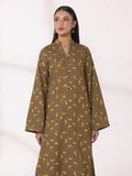 Oaks Printed Lawn Unstitched Brown 2 Piece