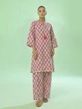 Oaks Printed Lawn Unstitched Pink 1 Piece