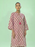 Oaks Printed Lawn Unstitched Pink 1 Piece