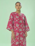 Oaks Printed Lawn Unstitched Pink 1 Piece