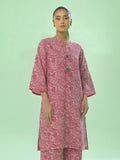 Oaks Printed Lawn Unstitched Pink 1 Piece