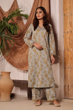 Oaks - 2 Piece Printed Unstitched Khaddar Light Ferozi - OWKH2PT-6278-A