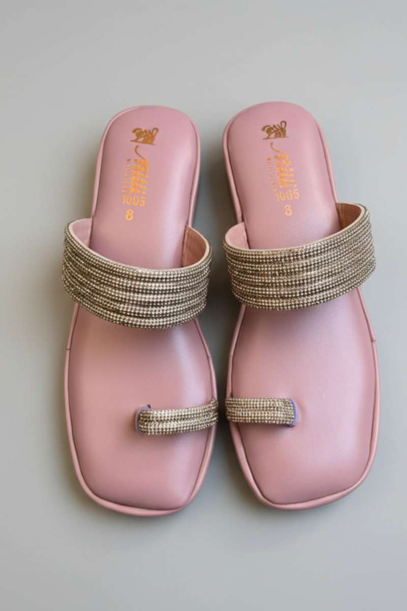 Milli Shoes - Platform Heel Kohlapuri For Women - Pink - Studio by TCS