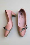 Milli Shoes - Satin Court Shoes For Women - Dusty Rose - Studio by TCS