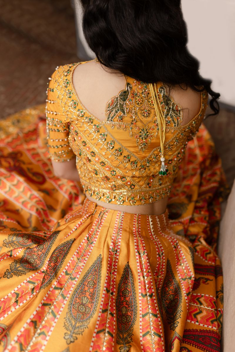 Maria Osama Khan - ZARIYA - YELLOW - Grip Silk & ORGANZA - 3 Piece