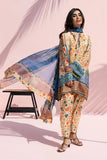 Sania Maskatiya - Zoa Cotton Net & Khaddi Silk Suit For Women - Sand - 3 Piece