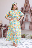 Nawaem Altulle - Abeer - floral - cotton - 1 Piece