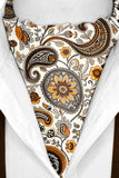 Black Wolf - A DITSY PAISLEY SILK ASCOT - Off White - 1 Piece
