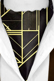 Black Wolf - CHIC GOLDEN SILK ASCOT - Black - 1 Piece
