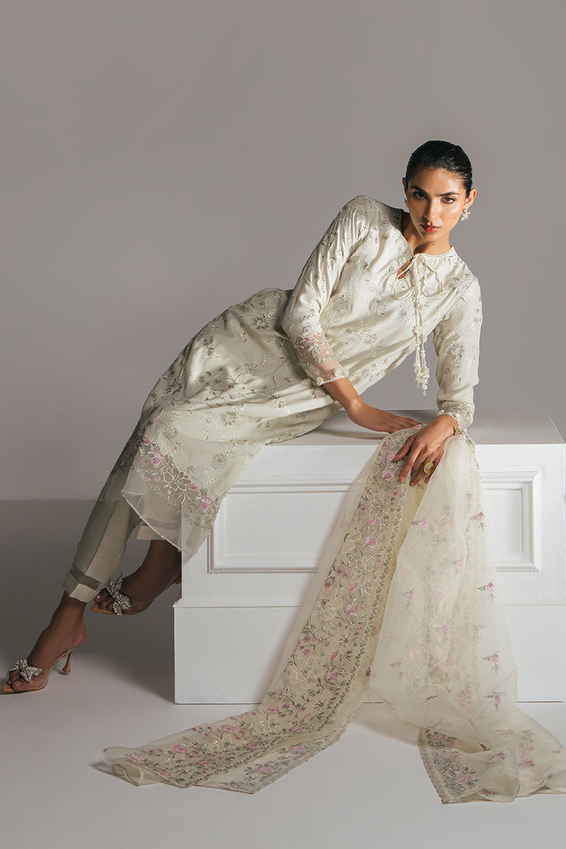 Cross Stitch - HONEYDEW MIST - Chiffon - 3 Piece - Unstitched