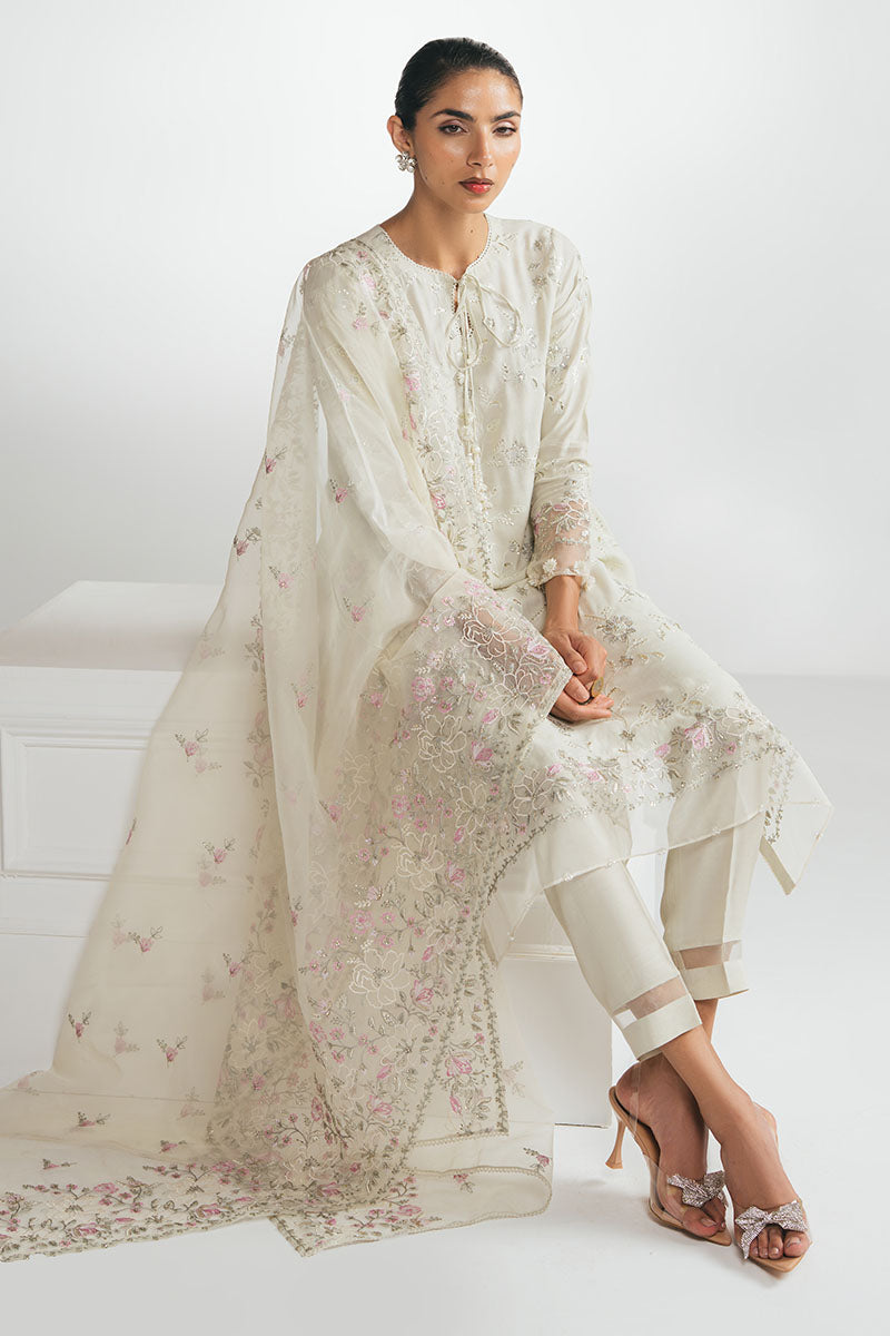 Cross Stitch - HONEYDEW MIST - Chiffon - 3 Piece - Unstitched