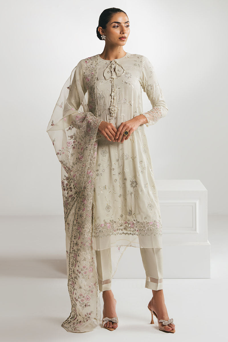 Cross Stitch - HONEYDEW MIST - Chiffon - 3 Piece - Unstitched