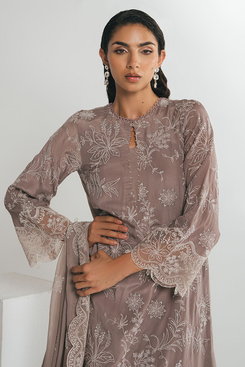 Cross Stitch - MOCHA DUNE - Chiffon - 4 Piece - Unstitched