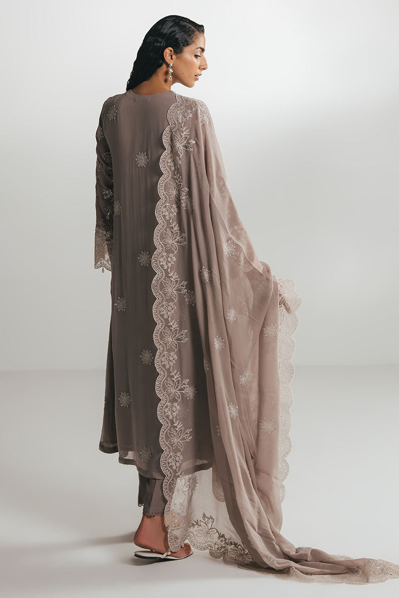 Cross Stitch - MOCHA DUNE - Chiffon - 4 Piece - Unstitched