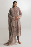 Cross Stitch - MOCHA DUNE - Chiffon - 4 Piece - Unstitched