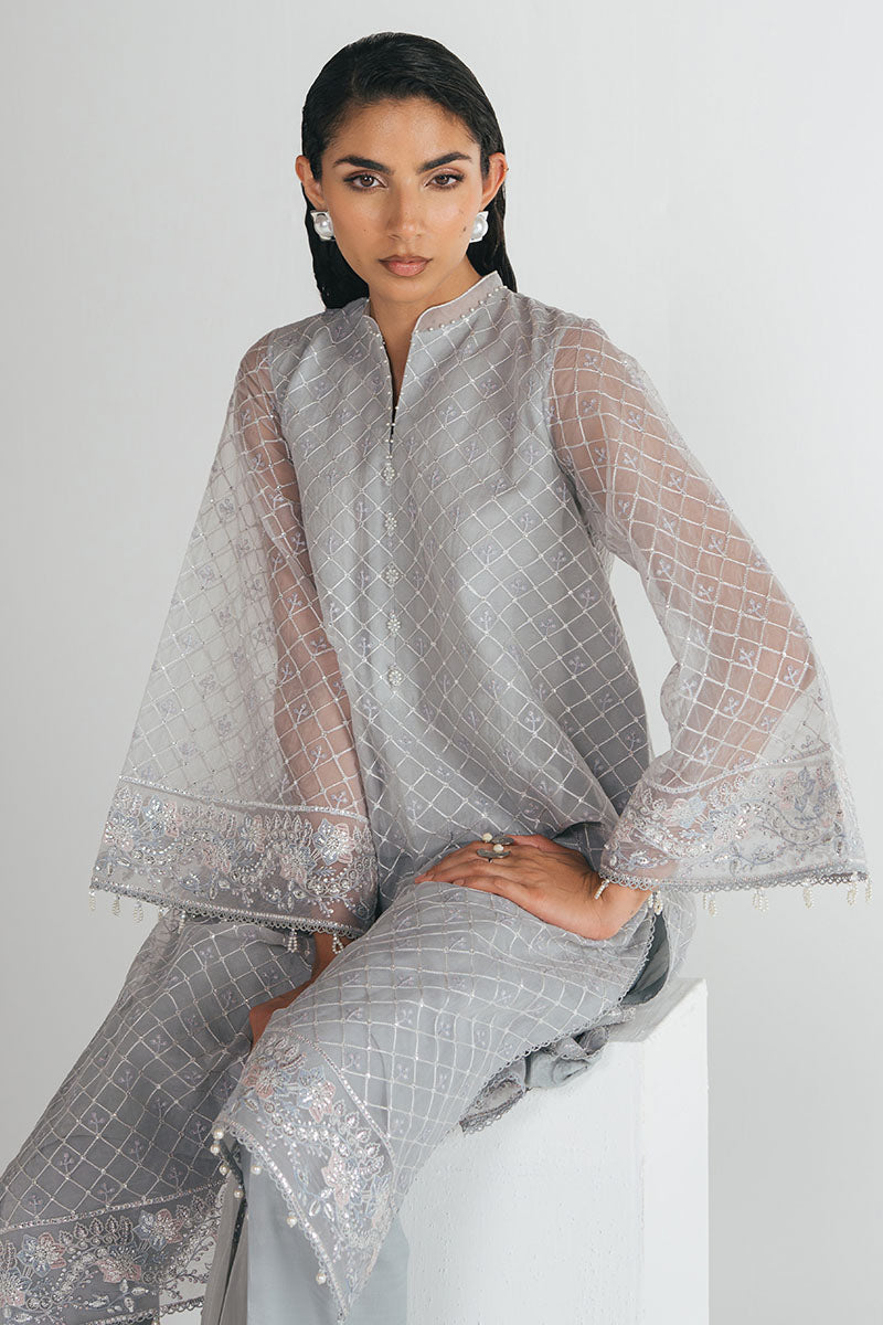 Cross Stitch - SILVER MOONLIGHT - Chiffon - 4 Piece - Unstitched