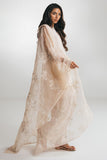 Cross Stitch - PEACH WHIP - Chiffon - 3 Piece - Unstitched