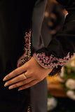 Omal by Komal - Shehrzad - Black Dobby - 3 Piece
