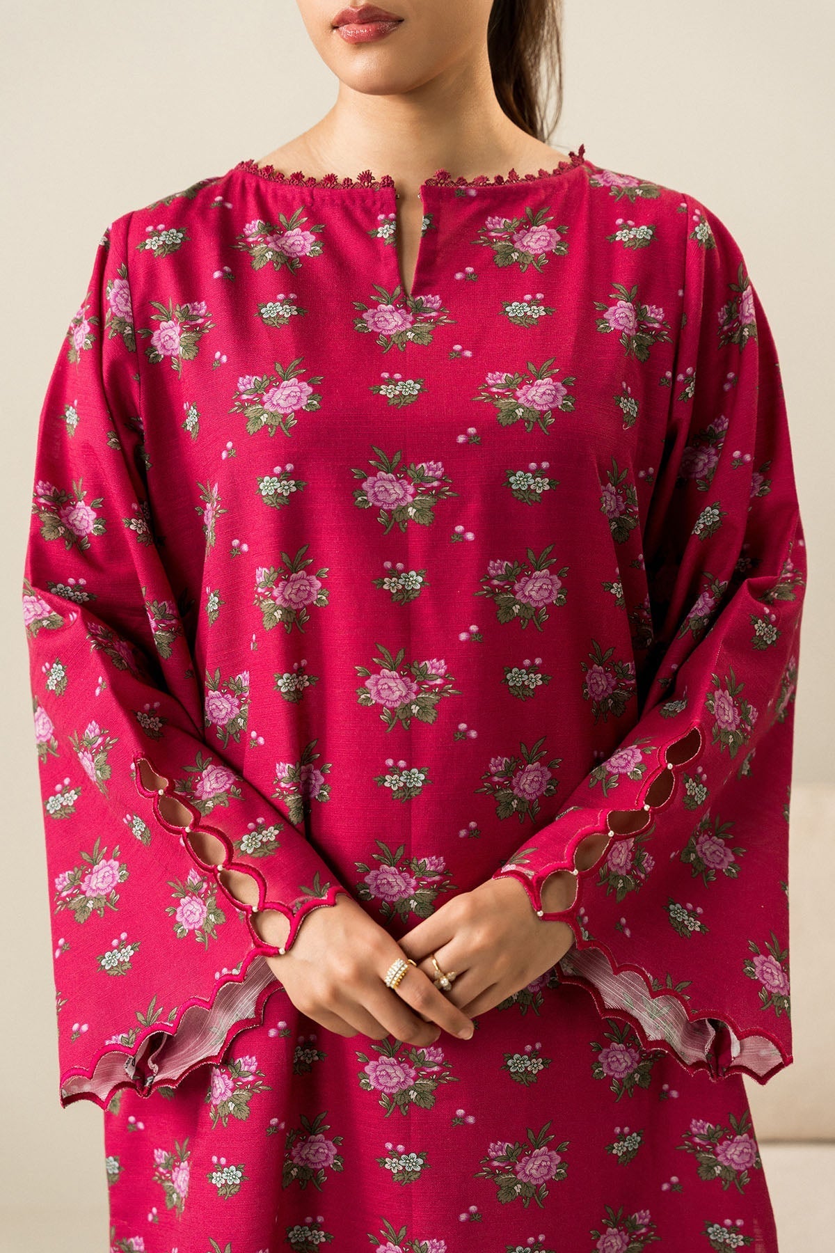 Cross Stitch - Blush Dream - 2 Piece -  Khaddar Printed Suit - Unstitch