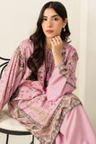 Cross Stitch - Lilac Impression - 2 Piece -  Linen Printed Suit - Unstitch