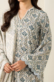 Cross Stitch - Coconut Haze - 3 Piece -  Linen Printed Suit - Unstitch
