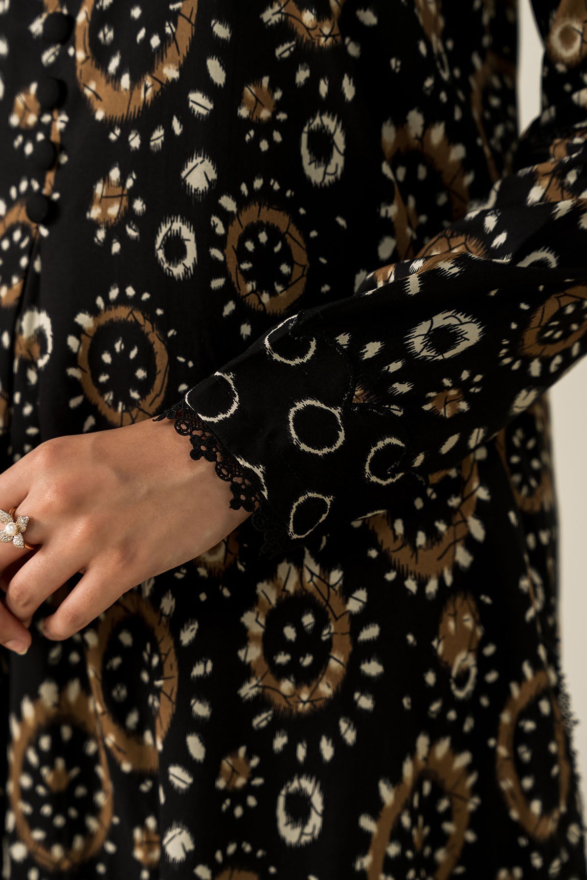 Cross Stitch - Urban Ikat - 2 Piece -  Linen Printed Suit - Unstitch