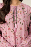 Cross Stitch - Lilac Impression - 2 Piece -  Linen Printed Suit - Unstitch