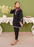 Modest - Embroidered Black Khaddar Suit For Girl - 3 Piece