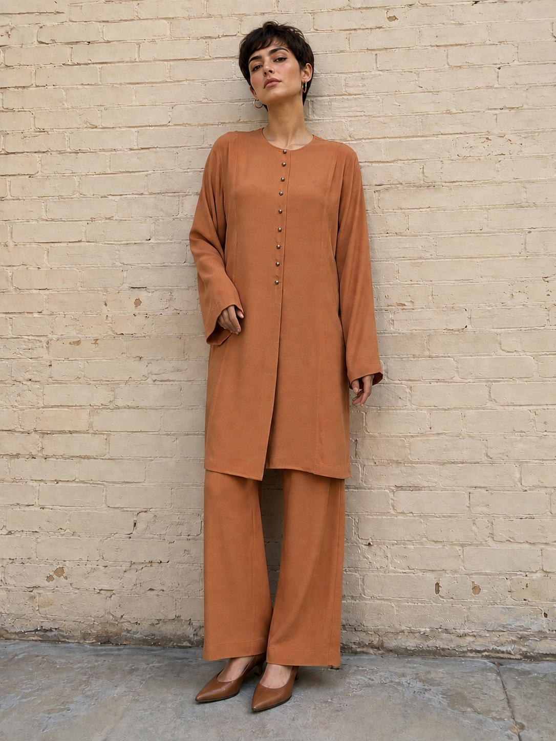Gulabo THE NARA Co-ord set Rust 2 Piece