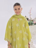 Oaks - Embroidered Suit Pret Cotton Silk Jacquard Lemon  - 3 Piece
