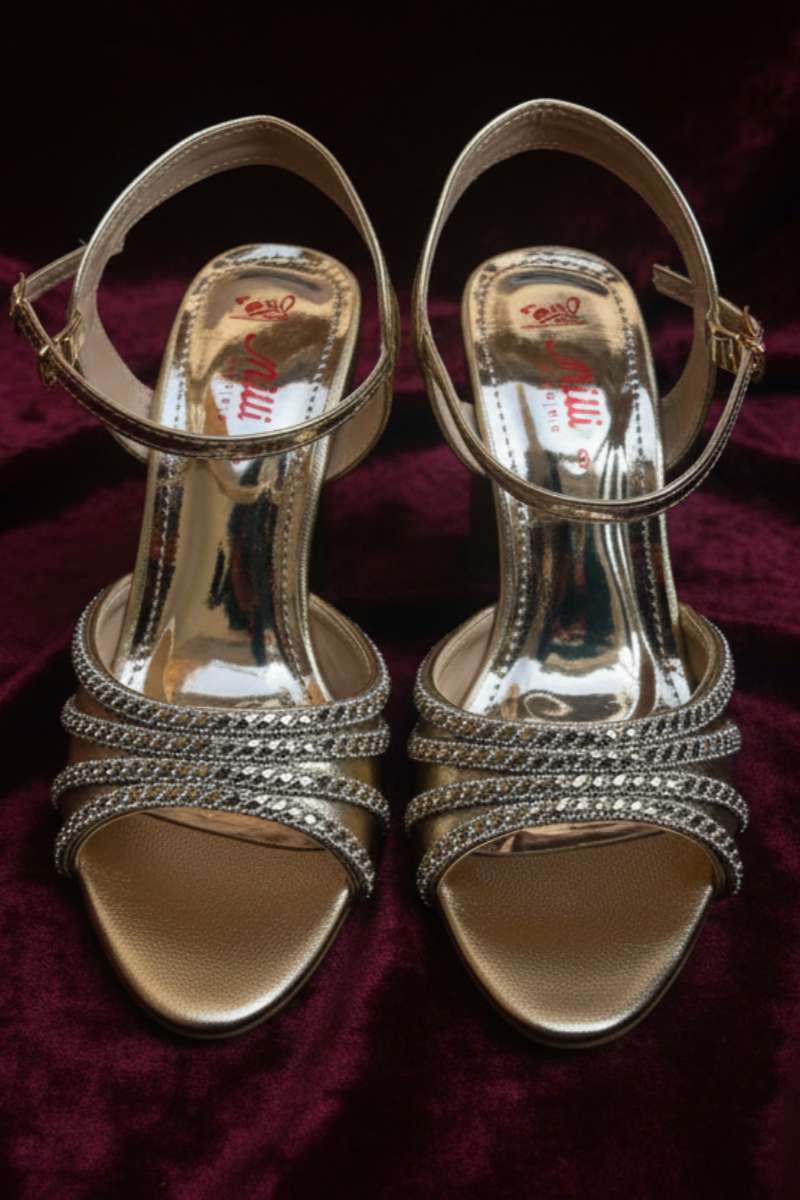 Milli Shoes - Formal High Heels Sandals For Women - Gold