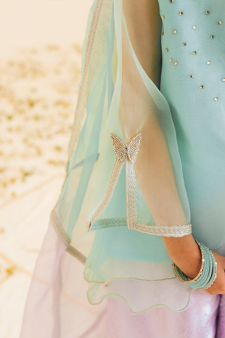 Hummingbirdspk - Gul-e-Yass Lilac & Blue Butterfly Suit