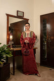 Khanz - Nari Shamooz Silk Kaftaan For Women - Red - 1 Piece