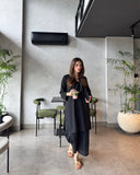 Ombrella - Black- Elara Suit For Women - 2 Piece