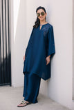 Deepak Perwani - Kut327 - Shisha Silk - Blue - 2 Piece
