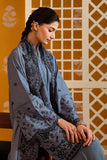 Cross Stitch - Beryl Dusk Chikankari Lawn Unstitch Suit For Women - 3 Piece