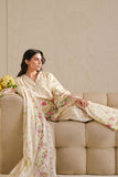 Cross Stitch - Petal Veil Digital Print Lawn Unstitch Suit For Women - 3 Piece