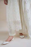 Cross Stitch - Pearl Mirage White Unstitch Suit For Women - 4 Piece