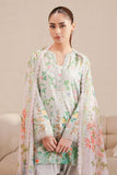 Cross Stitch - Minty Glow Digital Print Lawn Unstitch Suit For Women - 3 Piece