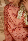 Cross Stitch - Peach Sorbet Chikankari Lawn Unstitch Suit For Women - 3 Piece
