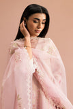 Cross Stitch - Coral Dream Silk Suit For Women - Pink - 2 Piece