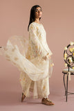 Cross Stitch - Pearl Parade Silk Suit For Women - Yellow - 2 Piece
