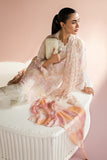 Cross Stitch - Rainbow Burst Silk Suit For Women - White - 2 Piece