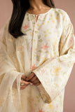Cross Stitch - Pearl Parade Silk Suit For Women - Yellow - 2 Piece