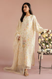 Cross Stitch - Pearl Parade Silk Suit For Women - Yellow - 2 Piece