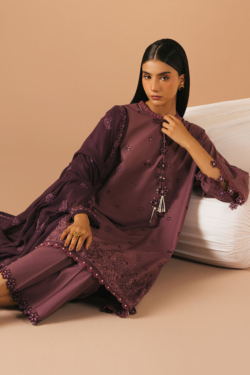 Cross Stitch - GRAPE AMETHYST - Lawn - 3 Piece - Unstitched