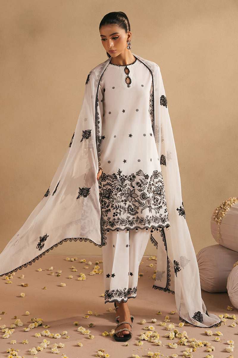 Cross Stitch - MONOCHROME BLISS - Lawn - 3 Piece - Unstitched