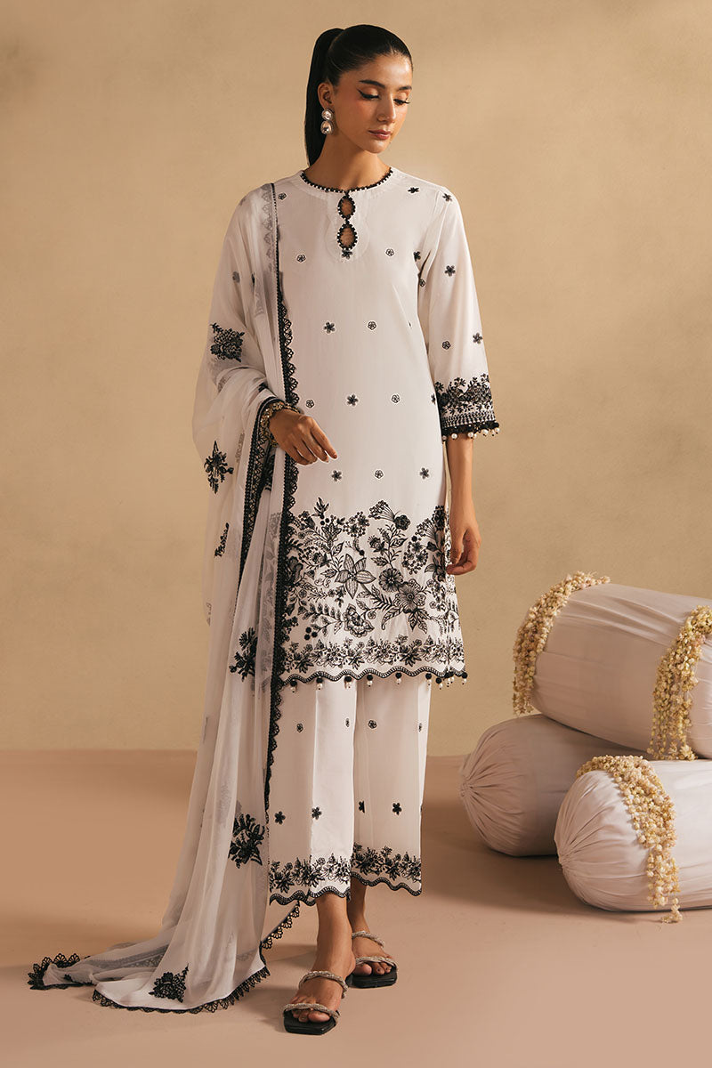 Cross Stitch - MONOCHROME BLISS - Lawn - 3 Piece - Unstitched