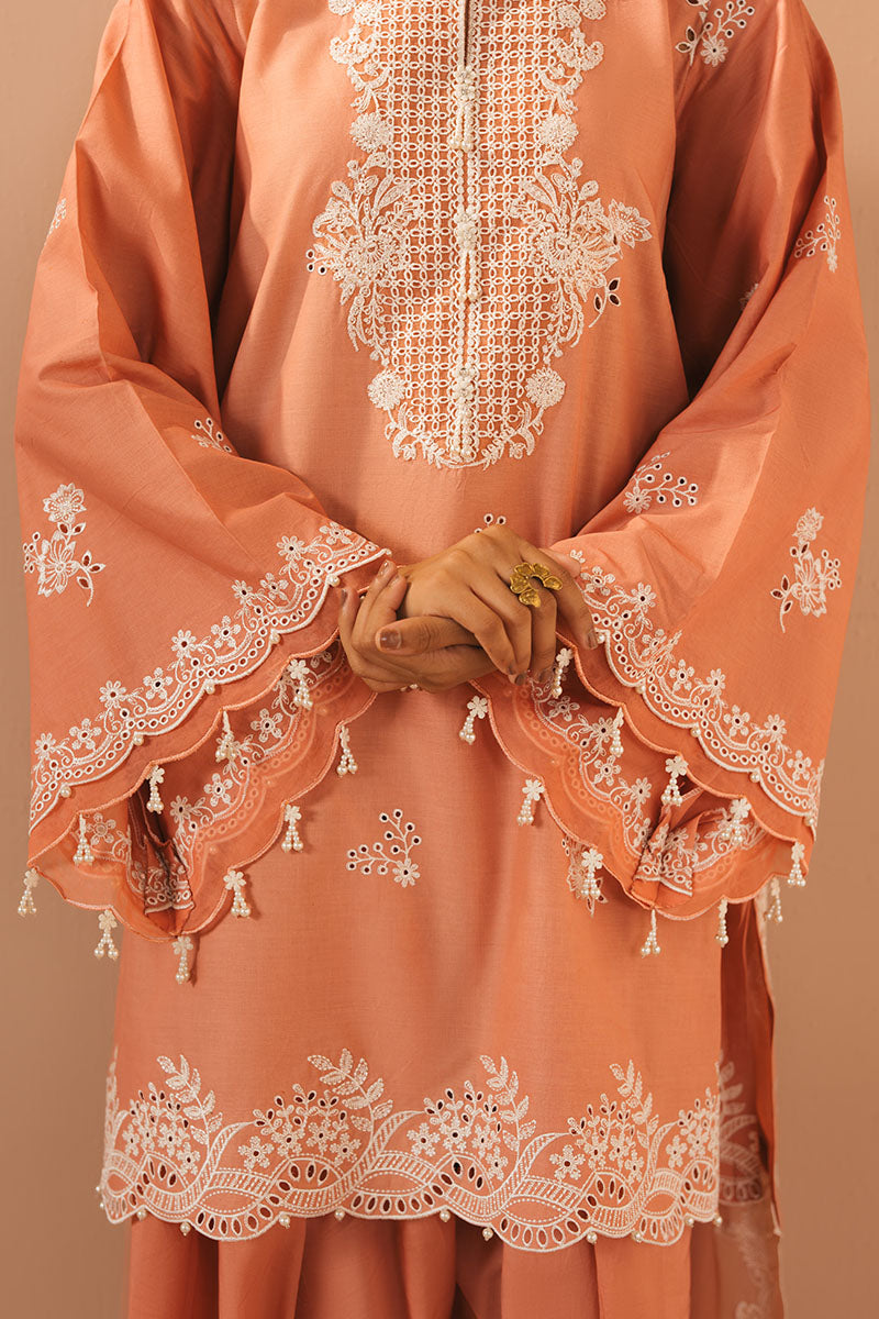Cross Stitch - CORAL CHARM - Lawn - 3 Piece - Unstitched